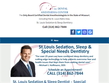 Tablet Screenshot of dentalsleepstlouis.com